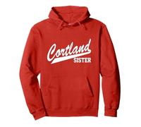 SUNY Cortland Sister Red Dragons Script Sibling Sweat à Capuche