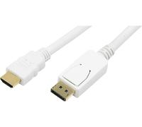 SUNY-Cv0055 Câble Displayport Vers Hdmi 2 M Blanc