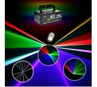 SUNY DMX 400mW RGB Laser Beam Scan Light adjustable blue brightness for Event Party - DM-RGB400