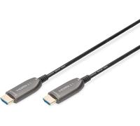 SUNY-Hdmi Aoc Câble Hybride En Fibre Optique-Hdmi 2.1-8K/60Hz-Uhd-Ii-Canal Ethernet-Hdr Earc Hdcp 2.2-Contacts Dorés-10M-Noir
