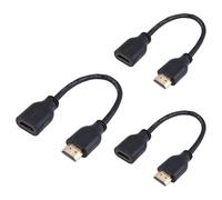 SUNY-Lot De 3 Rallonges Hdmi Courtes 18 Cm,4 K Hdmi Mâle Vers Femelle,Prise En Charge 3D,Uhd,2160P,Connecteur Hdmi Court Pour Clé Tv,Roku,Ps5