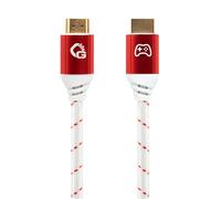 SUNY-New Game Red-5 Mètres-Câble Hdmi 2.1B-Certifié Ultra High Speed 8K@60Hz,Earc,Allm,Vrr,Dsc-Compatible Avec Ps5,Xbox Series X/S,Nintendo Switch,Pc-Blanc-1 Pièce