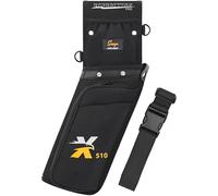 SUNYA Archery Hip Arrow Quiver. Includes Handy Pockets and Nylon Belt. Fit for Compound Bow and Recurve Bow Practice (Black, Left)