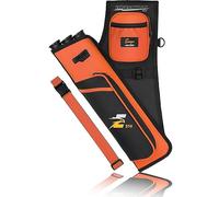 Sunya Carquois de tir à l'arc pour flèches. Carquois latéral pour Arc. avec Poches pour Accessoires de tir à l'arc et Ceinture en Nylon.