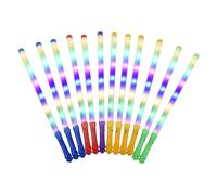 Sunydog 12 Pièces Bâtons Lumineux Bâtons Lumineux LED Multicolores avec 3 Modes Clignotants pour Les Concerts de Mariage D'Anniversaire Décorations D'Halloween