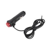 Sunydog Adaptateur Allume-Cigare Mâle 1,5 M pour Voiture, Interrupteur Marche/arrêt, Fusible 12 V/24 V, avec Bouton Pratique et Voyant LED Rouge pour Produits électriques Automobiles.