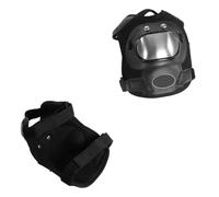 Sunydog Armure Légère, Respirante et Protectrice pour Adultes, Coussinets de Genou de Moto en Acier Inoxydable, 2 Pcs, Conception Confortable et Ergonomique, Sangle Rapide Réglable,