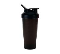 Sunydog Bouteille Shaker Compacte de 20oz avec Boules Shaker, Bouteille D'eau Anti-fuite, Tasse Mélangeur pour Salle de Sport, Fitness, Couvercle Facile à Ouvrir (Noir)