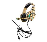 Sunydog Casque de Jeu Léger avec Microphone Antibruit et éclairage LED pour Smartphone, Ordinateur Portable, Ordinateur de Bureau, Console Jeu, Casque Confortable pour Les Joueurs (Jaune)