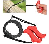 Sunydog Chaîne de Poche de Survie Scie à Main, Taille Compacte Légère, Camping en Boucles, Randonnée,