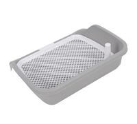 Sunydog Construction Robuste, Nettoyage Facile, Plateau de Pot pour Chien Anti-éclaboussures, Support de Tapis Dressage Portable pour Chiot, Fixation Murale, Design Moderne, Ta (Grise)
