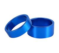 Sunydog Couleurs Entre l'espaceur de Casque en Alliage en Aluminium 5 Mm / 10 Mm / 15/20 Fourche de Tige Avant la Tige Avant - qualité Premium, Durable (Bleu)