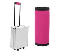 Sunydog Couverture de Manche à Bagages Molle en Néoprène Accessoires de Valise Universel Voyage Confortable - qualité Supérieure, Durable (Rose)