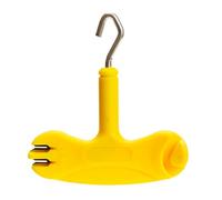 Sunydog Extracteur de Ligne de Pêche Compact - Outil Auxiliaire Ligne Tendeur Pratique pour une Gestion Précise la - Idéal pour les Amateurs Pêche, ABS + Acier Inoxydable (Jaune)