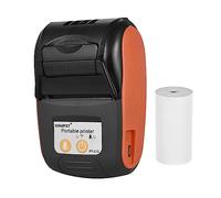 Sunydog Imprimante Ticket de Caisse, Imprimante Thermique Portative Imprimante à Reçu BT de 58mm pour Les Magasins de Détail Restaurants Factories Logistique