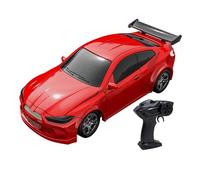 Sunydog Mini Véhicule Modèle Proportionnel 2,4 GHz 4WD avec Lumières LED, Jouet de Sport de Course pour Adultes Garçons Filles Enfants, Voiture Dérive Bureau, Maîtrisez l'art (Rouge)