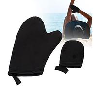 Sunydog Outil de de Bronzage Doux pour une Application Uniforme D'autobronzant, Accessoire Mitaine Réutilisable, Noir/marron, Taille 8,1 "x 6,5" pour un Usage Domestique (Noir)