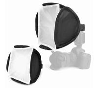 Sunydog Photographie Table Top Kit D'éclairage, 23 Cm Plastique Blanc Pur | Kit de boîte à lumière pliable Portable, lumière Flash pliable, éclairage de remplissage, pour Photo SLR C, couverture