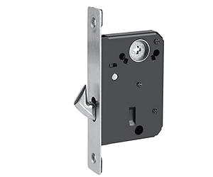 Sunydog Poignée de Verrouillage de Porte Coulissante Clés Antitheft électroplate Finale Bouton Solide Barn Bern - qualité Supérieure, Durable (Argent brossé)