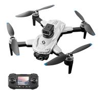 Sunydog Quadcopter Pliable avec Double Caméra HD et Vol Stationnaire stabilisé pour Les Amateurs de Photographie Aérienne, Avion télécommandé pour Les Aventures en Plein Air (Blanc #-1)