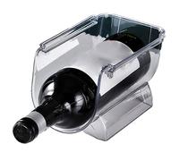 Sunydog Rack de Support de Bouteille Vin Transparent Transparent Empilable Organisateur d'ours d'eau Intelligente - qualité Supérieure, Durable (Clair)