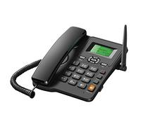 Sunydog Téléphone avec carte SIM GSM - Support sans fil pour téléphone de bureau GSM 850/900/1800/1900 MHz Double carte 2 g avec antenne radio réveil fonction pour la maison