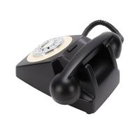 Sunydog Téléphone Fixe sans Fil avec Esthétique Classique pour des Appels Pratiques et Une Lecture de Musique pour Les Chambres et Les Salons (Noir)