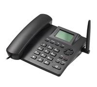 Sunydog Téléphone Fixe sans Fil Support téléphonique de Bureau GSM 850/900/1800/1900MHZ Double Carte SIM Téléphone sans Fil 2G avec antenne Radio-réveil Fonction d'enregistrement SMS 6 Langues