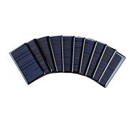 SUNYIMA 10Pcs 5V 60mA Mini panneau solaire Panneau Solaire Epoxy Cellules Solaires Polycristallines pour Chargeur de Batterie Solaire Kits de Syatem Solaire DIY 68mmx37mm/2.67"x1.45"