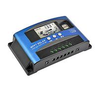 SUNYIMA Contrôleur de charge solaire MPPT 100 A avec écran LCD, double USB, plusieurs modes de contrôle de charge, nouveau courant de charge maximal technique Mppt (100 A)
