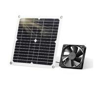 SUNYIMA Kit de ventilateur de panneau solaire, ventilateur DC résistant aux intempéries 12W pour petit poulailler, serre, remise, PET House, fenêtre d'échappement