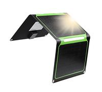 SUNYIMA Panneau Solaire Portable, Chargeur de Panneau Solaire Pliable Monocristallin 21w avec USB QC3.0 Système de Stabilisation de Tension Intégré Pour Smartphone, Lampe de Camping, Petit Ventilateur