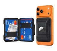 SunYoo Compatible avec portefeuille Magsafe avec support Airtag, portefeuille magnétique pour iPhone 17/16 Pro Max/15 Pro/14 Plus/13/12, porte-cartes magnétique pour téléphone pour homme et femme