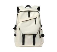 SUNYQBD Cartable Garcon Primaire Carte D'école pour Les Garçons De Lycée, Élèves du Secondaire Et Filles, Sac À Dos Informatique, Voyage Loisirs-Blanc