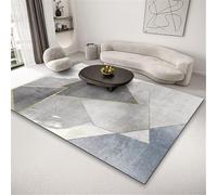 SUNYRDSM Descente De Lit Chambre Adulte Decoration De Chambre 60X100CM Tapis de Salon Grande Surface Design Simple Gris-Bleu antidérapant Tapis Maison