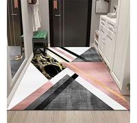 SUNYRDSM Tapis De Chambre Tapis Maison 60x100cm Motif géométrique Triangle Gris Poudre de Style Moderne Facile à Entretenir Decoration Salon