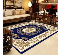 SUNYRDSM Tapis D'Entrée Tapis De Chambre Adulte 170X240CM Résistance aux Taches de Tapis de Salon d'impression de Plantes de Style Oriental Tapis Poil Ras