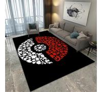 SUNYRDSM Tapis Exterieur Entree Tapis Design 120X200CM Tapis de canapé de Salon Design Classique Noir et Rouge Moderne Personnalisable Tapis Descente De Lit Chambre Adulte