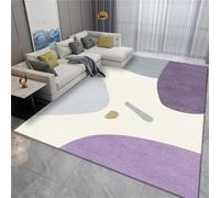 SUNYRDSM Tapis Kitchen Tapis Chambre Garcon 60X90CM Tapis de Salon pour la Maison, Design Minimaliste Violet, Style Moderne Tapis Chambre Ado Fille