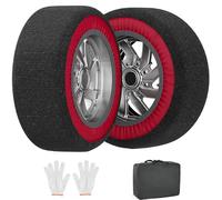 SUNYRISY Chaînes à neige textile de qualité supérieure, chaussette neige voiture, Antidérapantes - Taille XXL