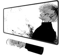SUNYUHUI Tapis de Souris Tokyo Ghoul Noir et Blanc, Grand, 900 x 400 cm, Imperméable, Antidérapant