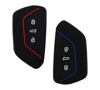 Sunyunze 2 Pièces Coque de e Voiture Etui Cles | Étui Clés Couvre Clef Adapté pour VW Golf 8 MK8 Cupra Born Formentor Seat Leon MK4 Ateca Tarraco Skoda Octavia Enyaq Noir