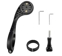 Sunyunze Support Compteur Guidon Velo compat avec IGS GPS GoPro Garmin Edge | Out Front Vélo de Accessoires S'adapte au Guidon de 31.8-35mm Vélo de Accessoires de Sports de Plein Air