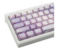 Sunzit Lot de 130 touches personnalisées en PBT - Profil Cherry - Dye-Sub - Imprimé latéral - Pour commutateurs Cherry MX - Disposition ISO/ANSI - Clavier de jeu mécanique britannique