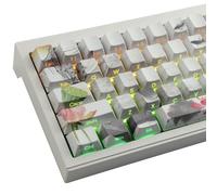 Sunzit Lot de touches personnalisées PBT 135 touches, profil cerise, touches Dye-Sub Ink Lotus Pond pour commutateurs Cherry MX, clavier de jeu mécanique ISO/ANSI UK