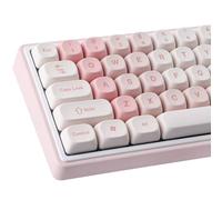 Sunzit Touches MOA roses, 142 touches, mignonnes Cherry PBT Dye par sublimation pour commutateurs Cherry MX ISO/ANSI UK 104/87/74/61 60 Clavier de jeu mécanique