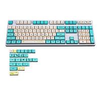 Sunzit Touches PBT - 130 touches de profil XDA - Ensemble complet de touches de sublimation - Pour clavier mécanique 61/64/68/87/104/108/FC660M/980M
