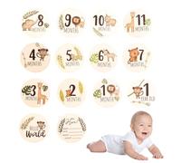 SUNZWO Hello World Baby Sign - Disque d'annonce de naissance en bois, écologique et non toxique, idéal pour fête prénatale, photos d'hôpital, décoration de chambre d'enfant, cadeau unisexe pour les