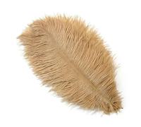 SUOCMG 10 pièces 15-60 cm Grandes Plumes d'autruche Plumes d'autruche Blanches panaches de Centre de Table de Carnaval Accessoires de fête décoration-camel-25-30 cm