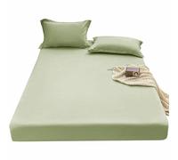 SUOCMG Drap-Housse brossé de Couleur Unie de qualité supérieure, Tissage satiné Ultra Doux pour des Nuits douillettes - Literie hypoallergénique et Facile d'entretien-06-110x200cm(43x79 in)
